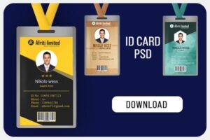 Free ID card PSD Download 2022